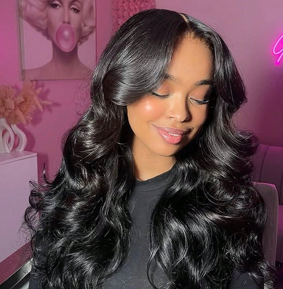 Luxury Cassie  HD 5x5 lace closure body wave unit 22"