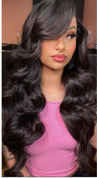 Peruvian loose wave Glue less 24” HD 5X5 unit