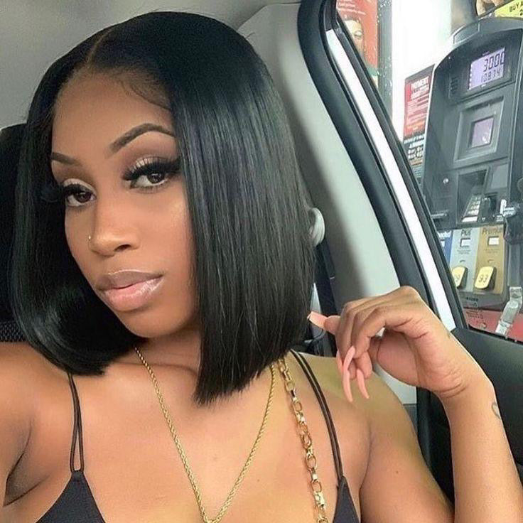 10" lace Closure Virgin Hair glueless Bob unit.  5x5  lace closure, HD  swiss lace , Ready to wear