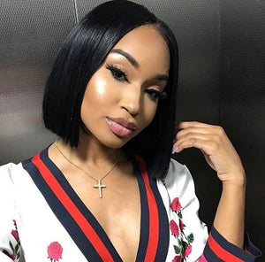 10" lace Closure Virgin Hair glueless Bob unit.  5x5  lace closure, HD  swiss lace , Ready to wear