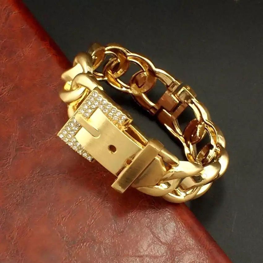 Cuff bracelet bracelet gold tone