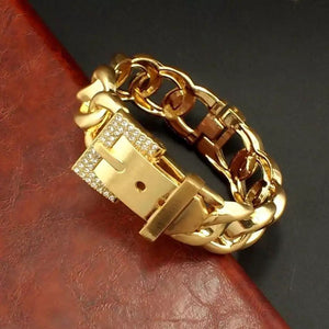 Cuff bracelet bracelet gold tone